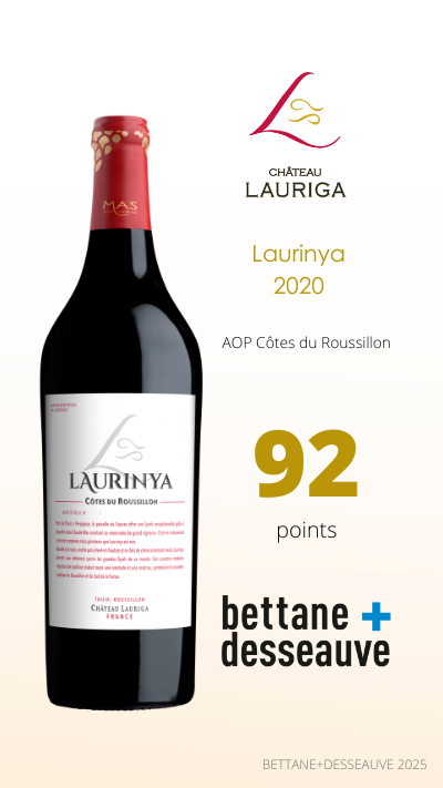 BETANNE+DESSEAUVE_2025_LAURIGA_AOP_COTES_DU_ROUSSILON_COTES_CATALANES_LAURINYA_2020